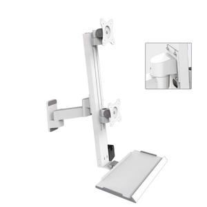 Heavy-Duty Dual Desk Arm Mount for 15-32 Inch PC <strong>Monitors</strong> Space-Saving 360&deg; Rotation <strong>Function</strong> Supports Two <strong>Computers</strong> New Product - Product Image 6