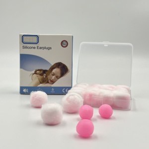 <span class=keywords><strong>Ohropax</strong></span> tái sử dụng Sáp/Bông tai cắm 24 phích cắm tai cắm cho ngủ tiếng ồn hủy bỏ bơi chụp tai bảo vệ - Product Image 1