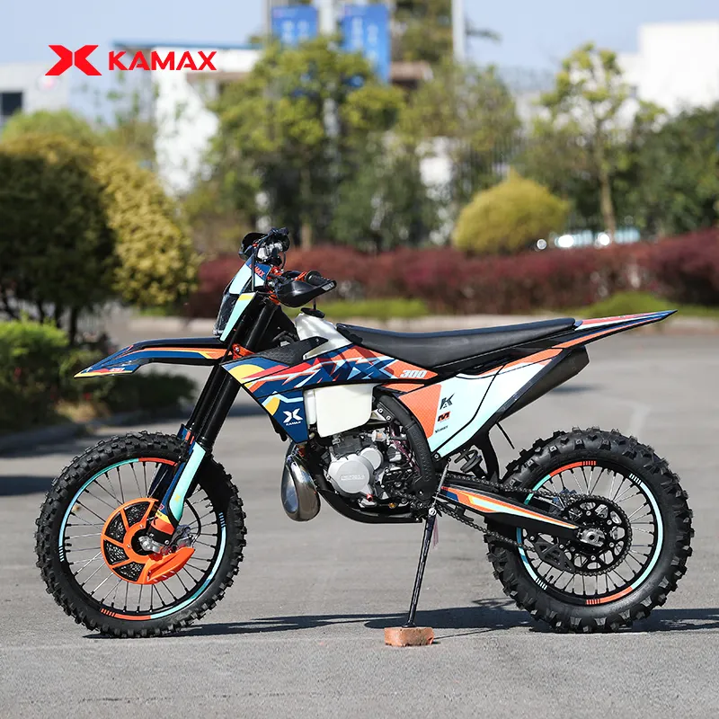 Moto Kamax K23 300cc 2 temps moto tout-terrain Dirt Bike Refroidissement par eau Autres motos