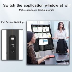 USB Wiederauf ladbarer 2.4G PPT Fernbedienung Flipping Pen Grüner Laserpointer für Office Teaching Projection Leistungs starker Akku
