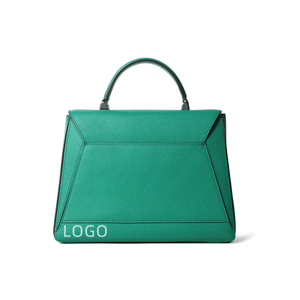 Orijinal Epsom deri kare kilit tasarım kadın çanta özel Logo marka tek omuz Crossbody küçük dana çantası - Product Image 4