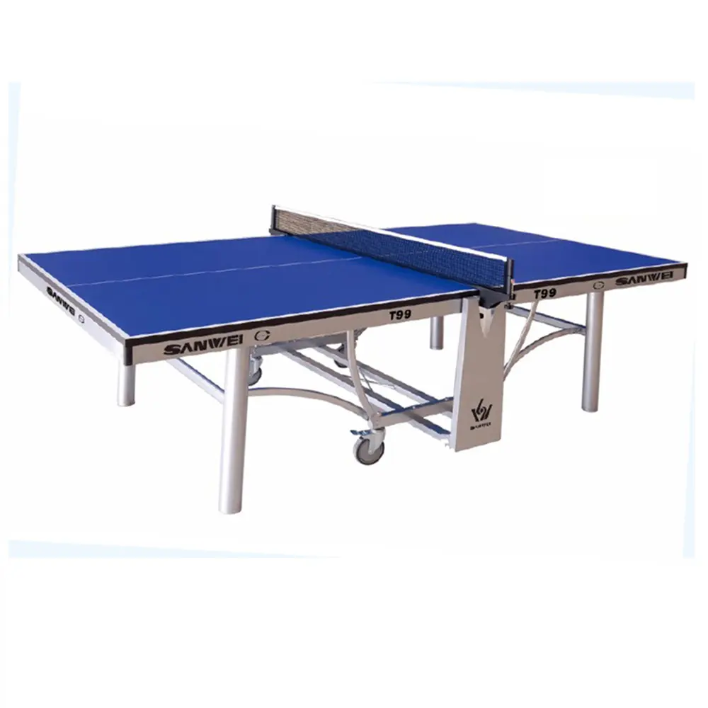 Sanwei T-99 25Mm Ittf Tafeltennis Tafel Dubbele-Gevouwen Internationale Table Pingpong