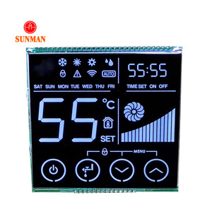 Fábrica Pcb Board purificador de aire Lcd personalizado Tn Fstn Va negro sobre blanco Pantalla de 7 segmentos pantalla táctil botón táctil pantalla Lcd