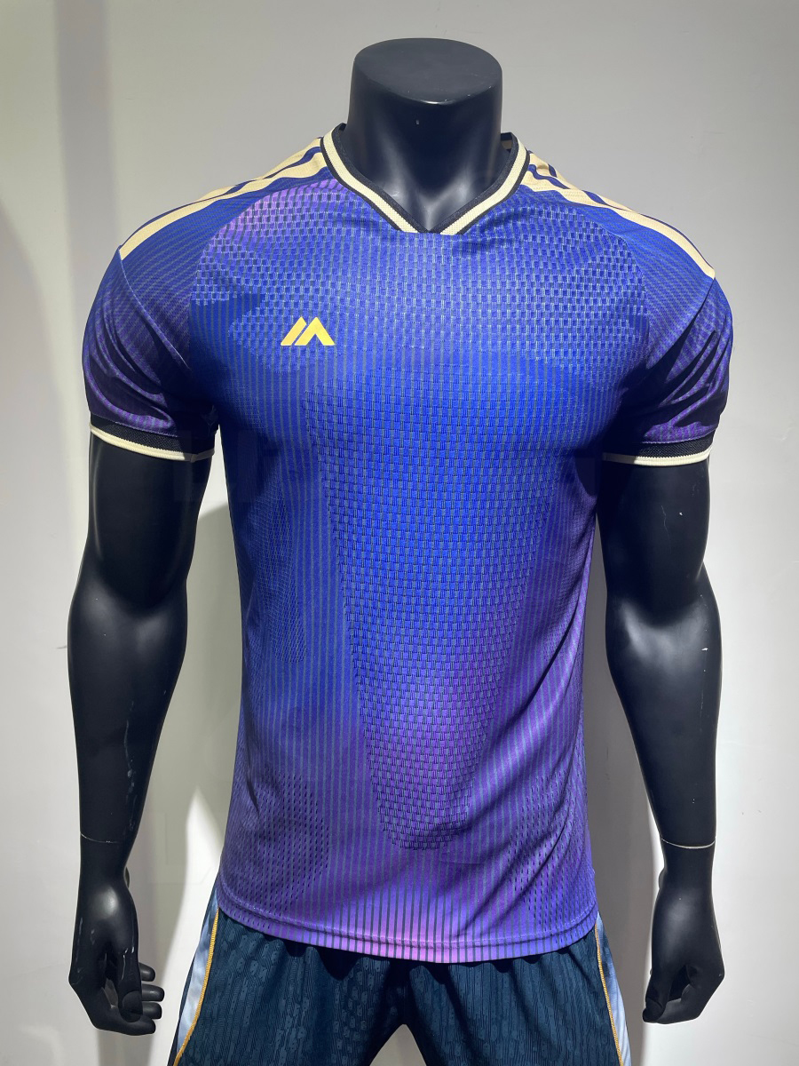 Camiseta de fútbol azul personalizada