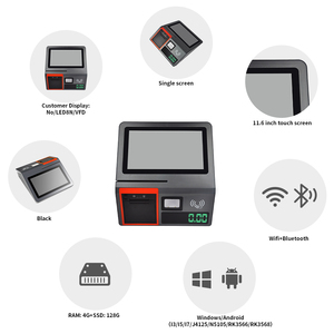 Terminal de pago de tableta Android todo en uno personalizado caja registradora máquina de venta pos con restaurantes lector de escáner de código QR - Product Image 3