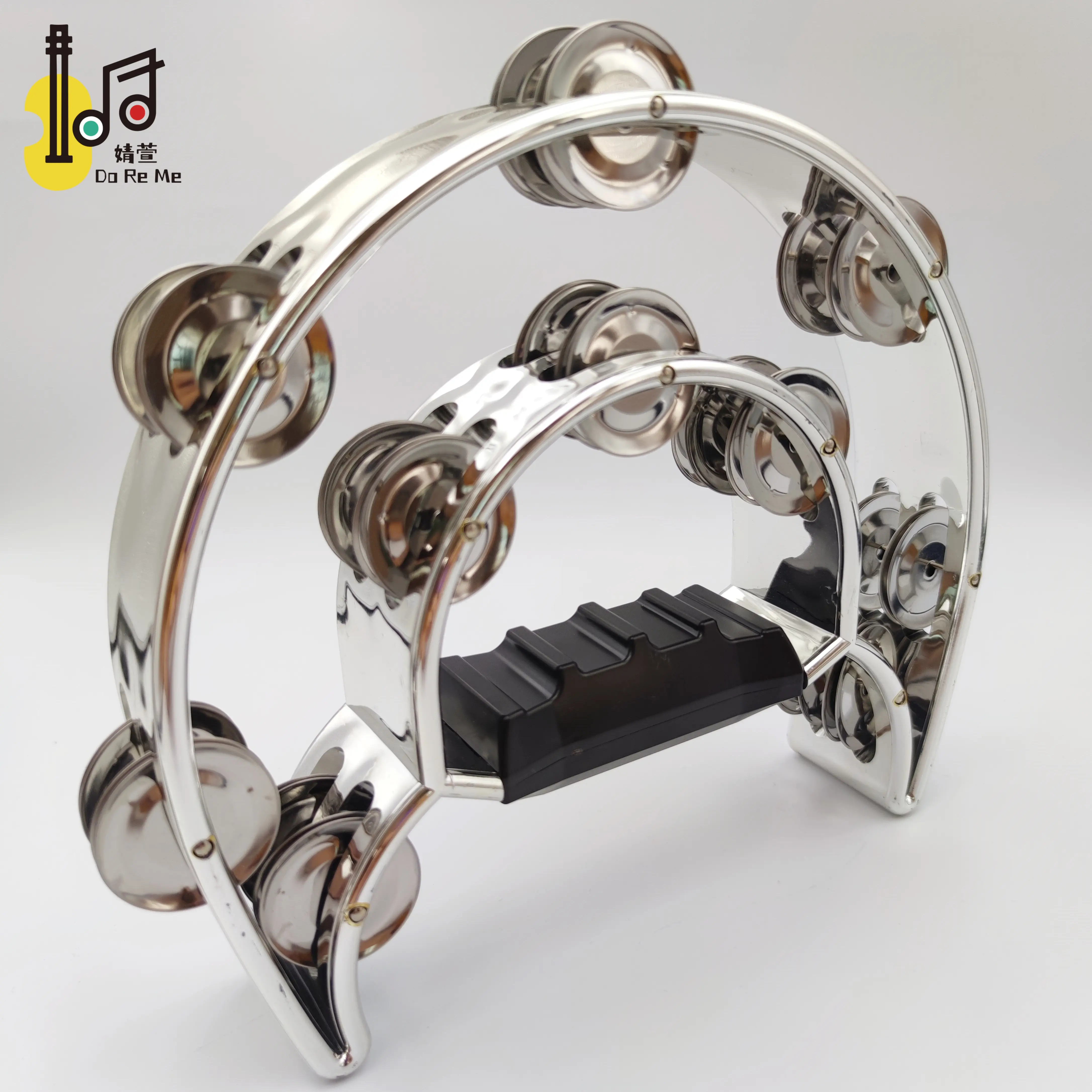 Plastic silver ktv party wedding favor musical instrument tambourine for dance wedding gift for kids playing tambourine toy