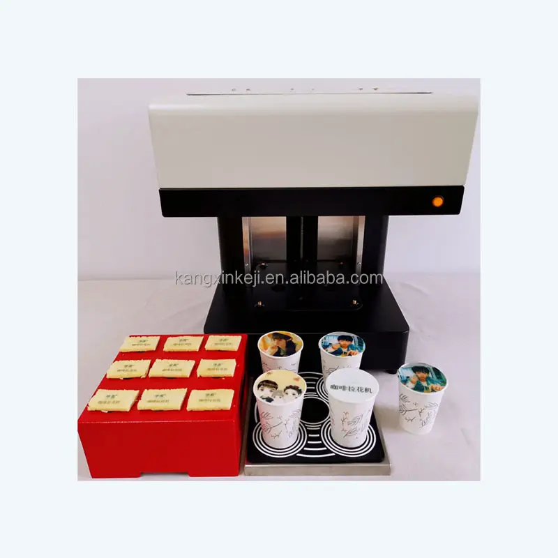 Máquina de impressora de papel para desenhar bolos, copo de café 3d