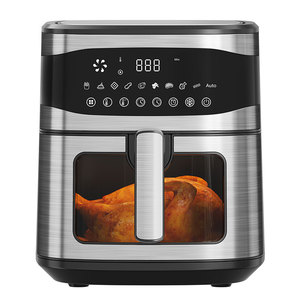 Friggitrice ad aria grande 9L 8L 7L 6L 5.5L 5L smart Air friggitrice digitale con 12 menu di cottura preimpostato friggitrice ad aria con finestra - Product Image 5