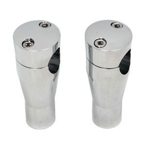 Tùy chỉnh CNC gia công biến nhôm đánh bóng bạc anodized cứng Chrome mạ xe máy tay lái Riser thanh kẹp gắn kết - Product Image 2