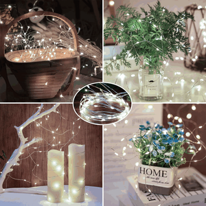 YUNAN Batterie betriebene Mini-Lichterketten Twinkle Light für Hochzeits feiern im Freien Weihnachts dekorationen IP44 Lighting Decorative