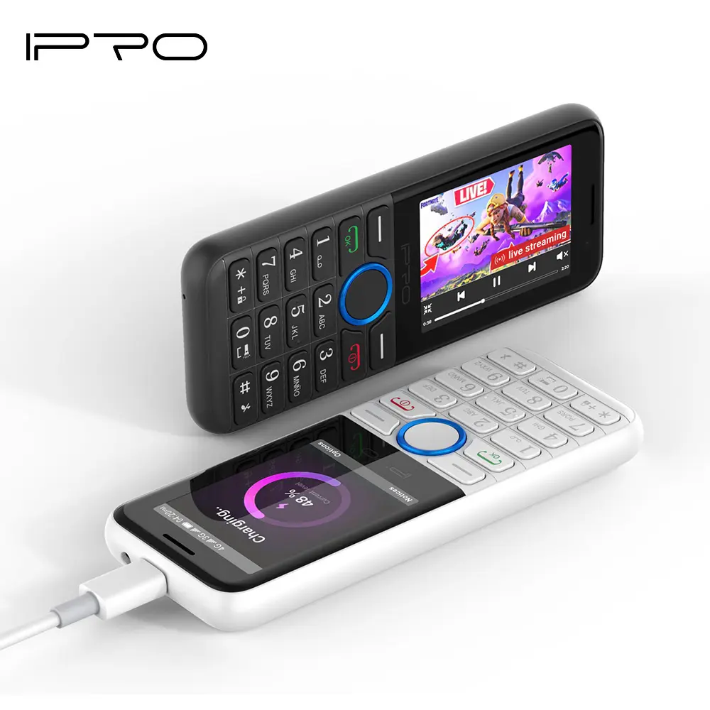 IPRO Marke direkt 4G KaiOS System Telefon 1800mAh für WhatsApp Facebook 2,4 Zoll Tastatur Telefon
