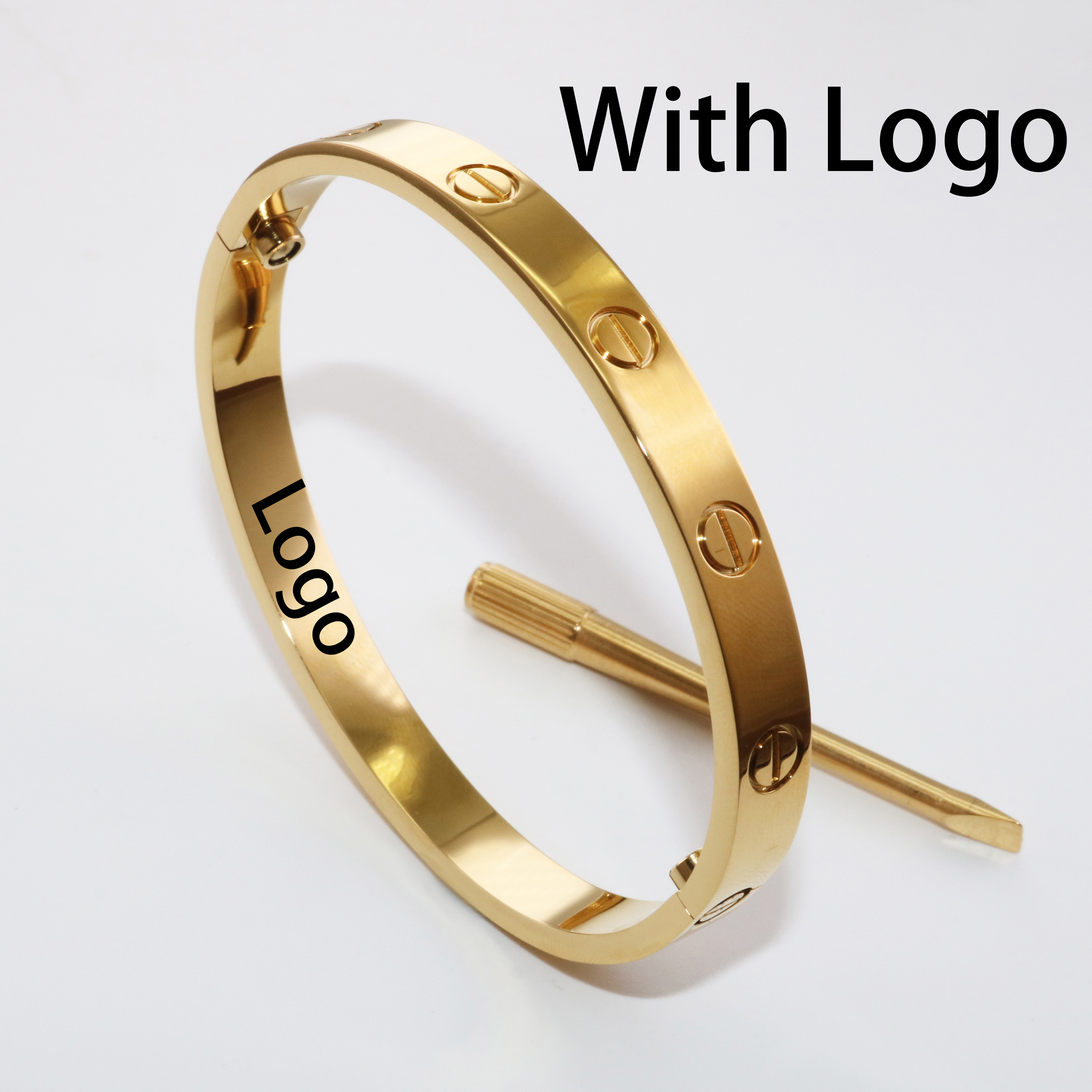 Gold With No Stone With Logo