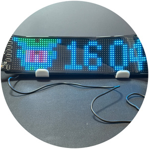 RGB LED 자동차 사인 프로그래밍 가능한 LED 매트릭스 패널 유연한 화면 디스플레이 애니메이션 메시지 스크롤 사인 APP 자동차 제어 - Product Image 2