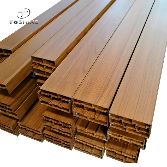 Profilé d'extrusion d'aluminium en bois fini à Long terme, cadres de fenêtre en aluminium de couleur bois, prix par tonne