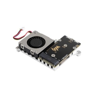 PCIe to M.2 Adapter platine (E) Für Raspberry Pi 5 mit Lüfter, kompatibel mit NVMe-Protokoll M.2 SSD der Größe 2242/2230 - Product Image 1