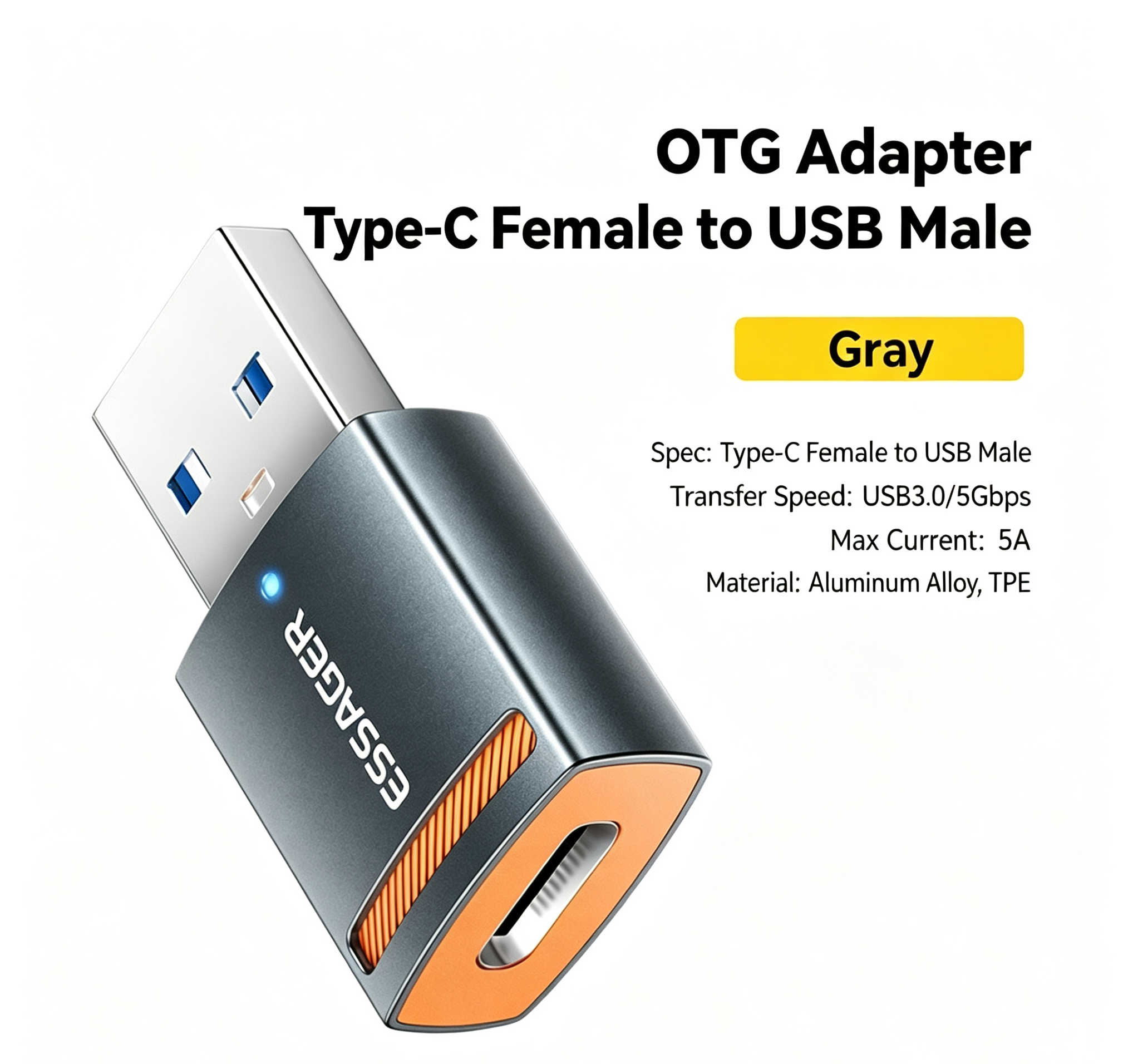 Type-C เป็น USB3.0 5A