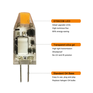 DC/AC12V G4 bi-pin taban COB 1W AC/DC 12V titreşimsiz G4 LED ışık ampuller - Product Image 3