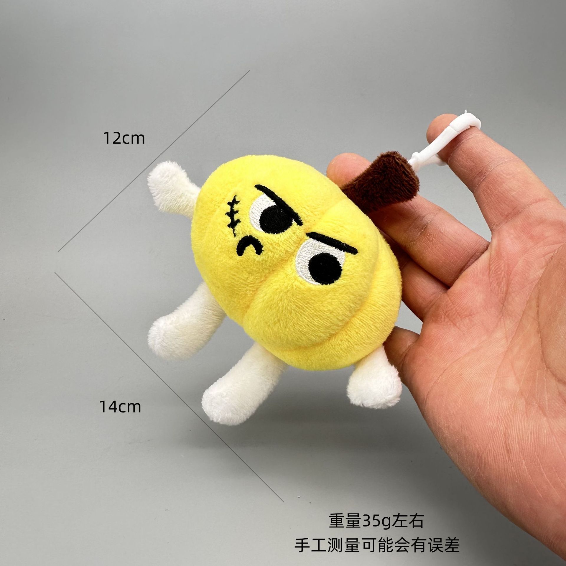 Boucle d'ampoule de lampe citrouille jaune