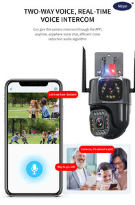 NEYE 360度PTZ夜视隐藏式无线ip网络摄像机 - Product Image 4