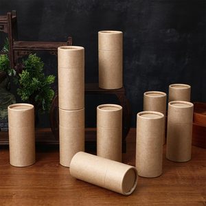Toptan boş karton Reed difüzör kağıt kaplar kullanımlık 3.0 Oz biyobozunur Deodarant kağıt tüp yukarı itin