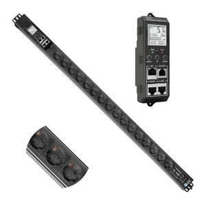 Almanya raf montaj uzaktan kumanda dalgalanma koruyucusu alman SNMP güç dağıtım ünitesi akıllı 16 Schukos metre PDU izleme ile - Product Image 1