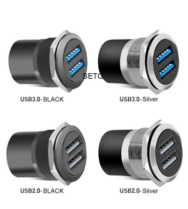 Módulo Usb Dual 2 puertos 2,0 Conector Usb Tipo C Conector hembra a hembra Montaje en panel Enchufe Usb - Product Image 2