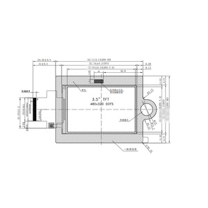 Lcd Factory SPI MCU RGB interfaccia 320*480 pixel tutto effetto nero 3.5 pollici Tft Lcd Display per Smart blocco porta