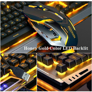 V1 Wired RGB Backlit Glowing Gaming <strong>Keyboard</strong> and Mouse Multimedia Keys Mechanically Operated for <strong>Computer</strong> <strong>Use</strong>