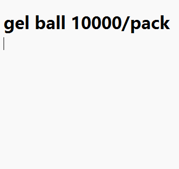 Bola 10000/Pack del gel
