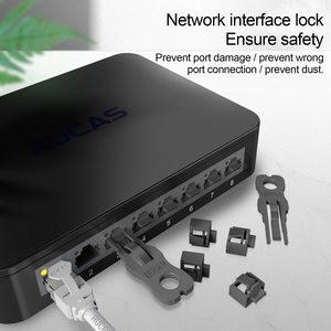 Blocco Anti-disconnessione RJ45 con prevenzione dell'accesso non autorizzato e blocco delle porte inutilizzate per la sicurezza della rete - Product Image 3