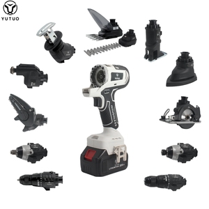 YUTUO profesyonel <span class=keywords><strong>12</strong></span> n <span class=keywords><strong>1</strong></span> 18V 20V akü aracı takım elektrikli matkap Sander Jig testere yönlendirici çekiç anahtarı kombinasyonu kiti - Product Image 1