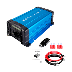 Inversor de corriente de onda sinusoidal pura de 1000W 12/24/48V CC a 110-120V 220-240V CA con función de pantalla LCD Convertidor de potencia fuera de la red - Product Image 1