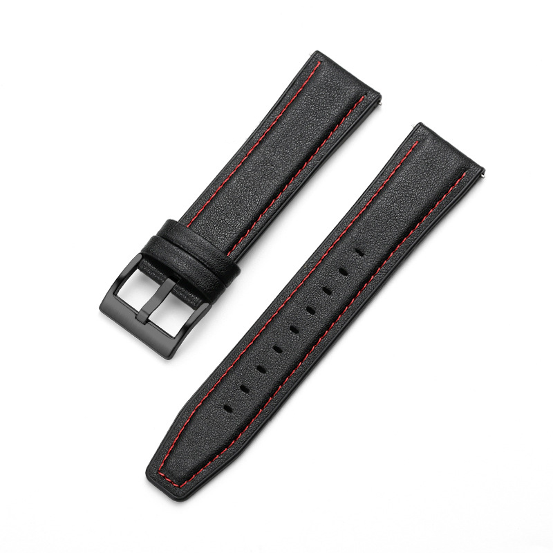 Noir rouge avec boucle noire