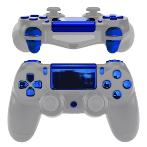 Juego completo de botones cromados azules personalizados para el modelo del controlador PS4-Kit de reemplazo de EXtremeRate - Product Image 2