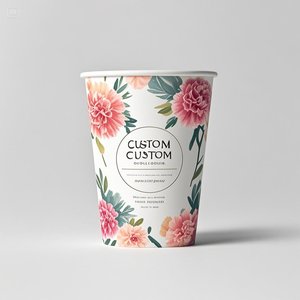 加厚单壁方形纸定制设计纸杯 - Product Image 1