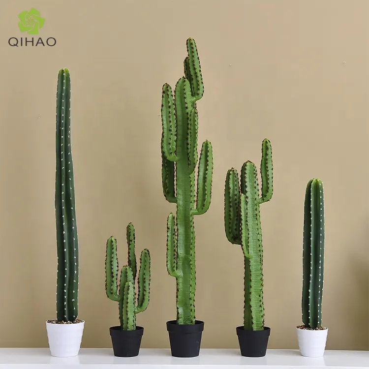 Cactus Artificial grande para decoración del hogar, plantas de interior, Cactus de plástico, Cactus Artificial para Decoración