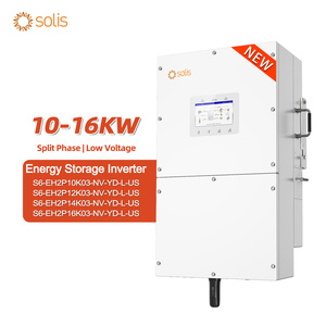 Solisハイブリッドスプリットフェーズ110V 220V 60HZ 16KWソーラーインバータ14KW 12KW 10KVA 48V RS485通信