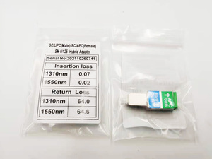 最佳解决方案传输UPC到APC SC/UPC公传输SC/APC母单模单工混合转换器适配器 - Product Image 6