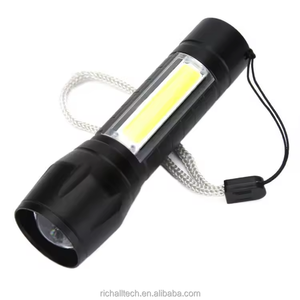 Mini Zoom su geçirmez XPE LED COB lambası Torch fener şarj feneri 3 aydınlatma modları kamp işık Led el feneri - Product Image 3