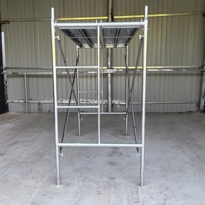 Andamios de construcción galvanizados con marco de andamio de metal móvil de acero Q235 de color personalizado para construcción de productos - Product Image 3