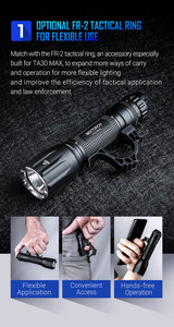 טקטי מנורות Ultra בהיר LED פנס 21700 סוללה NEXTORCH TA30 מקסימום 2100 lm נטענת t6 <span class=keywords><strong>fenix</strong></span> פנס
