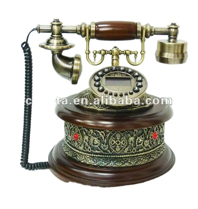 Telefono antico, vecchia storia del telefono per la decorazione domestica