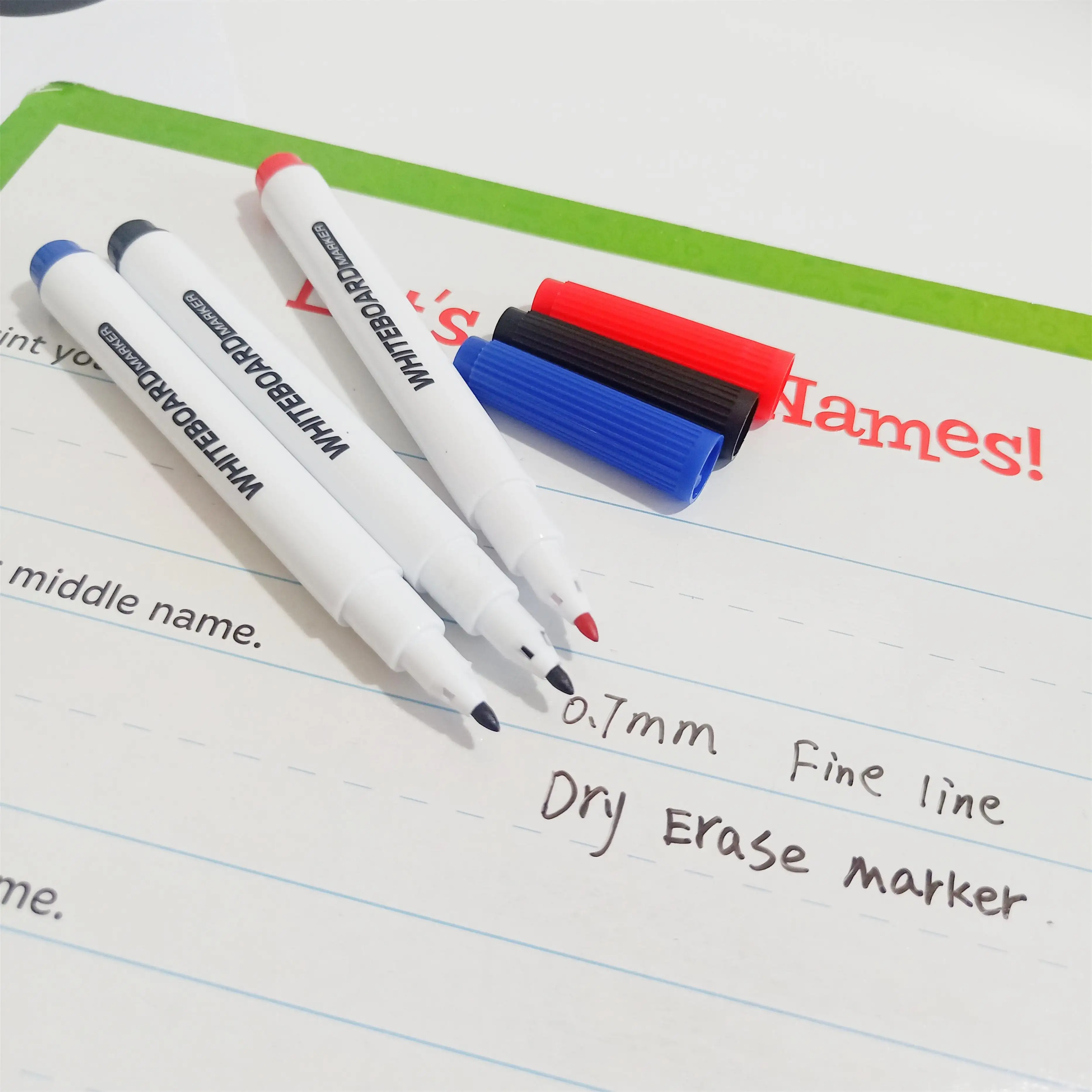 Dry erase marker con linea Sottile 0.7 millimetri dry erase marker Whiteboard marker