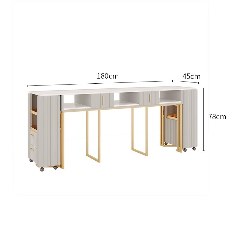 Table de manucure 180*45*78 (avec aspirateur)