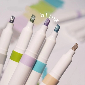 Multicolor <strong>Chisel</strong> <strong>Tip</strong> with Clip Custom Fluorescent Marker Pen for Kids Drawing Mini <strong>Highlighter</strong> Pen Set - Product Image 5