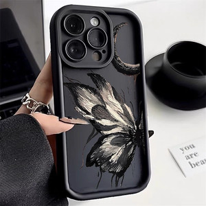 เคสซิลิโคนนิ่มลายผีเสื้อเคสสมาร์ทโฟนสำหรับ iPhone X 11 12 13 14 PRO MAX 15สำหรับ Apple และ Samsung - Product Image 1