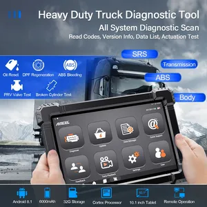 24V BT OBD2 10 Inch Coding <strong>Programming</strong> 15 Reset <strong>Function</strong> Active Test Ancel X7-HD Diesel Heavy Duty Truck Diagnostic Scanner