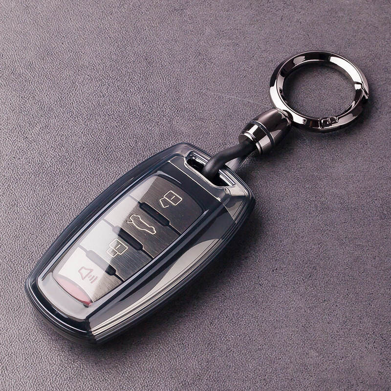 Un jeu de clés noires avec boucle pratique