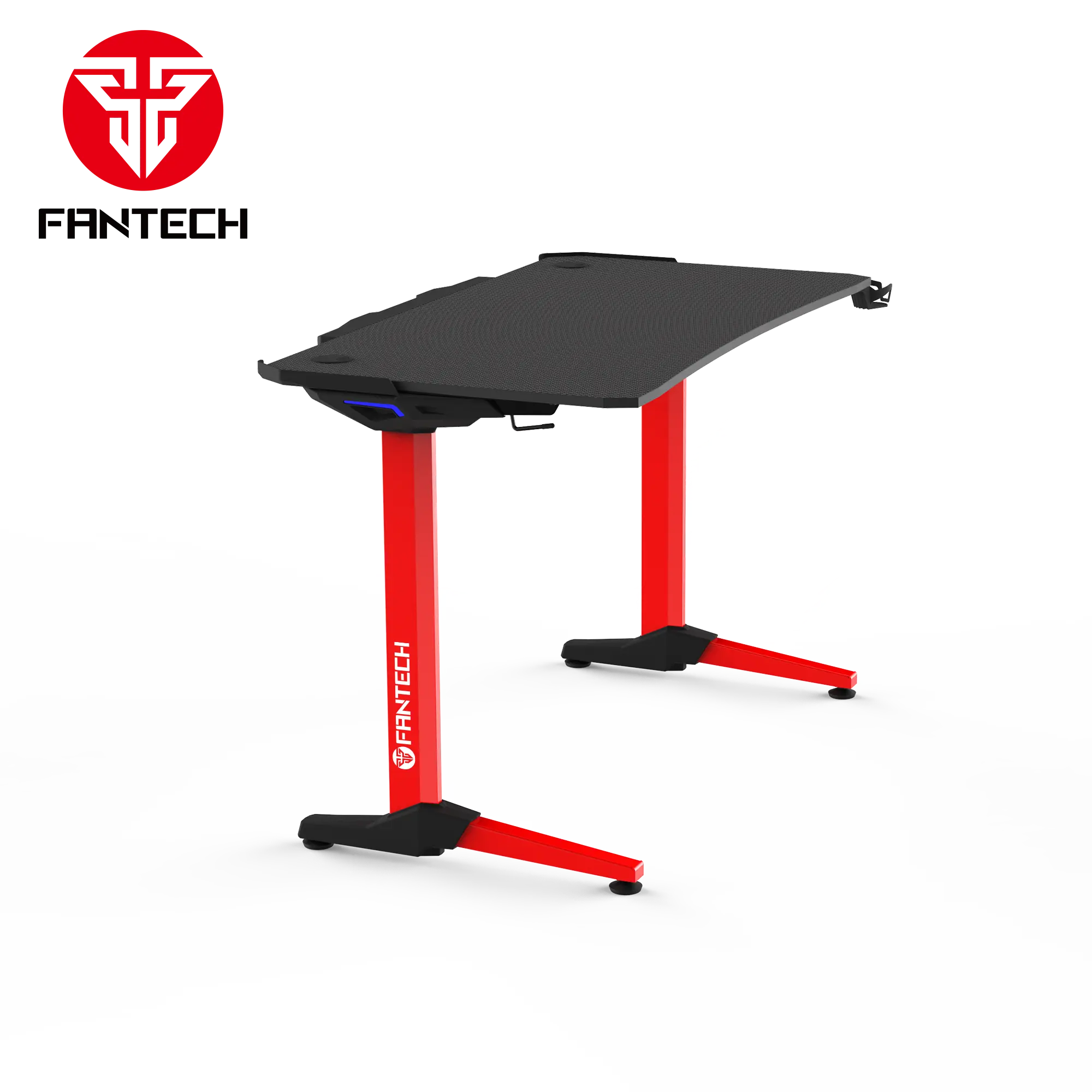 Top Selling High Quality New Gaming Desk GD512 Furniture Office Table With Blue Lights For Professional E-sport Center