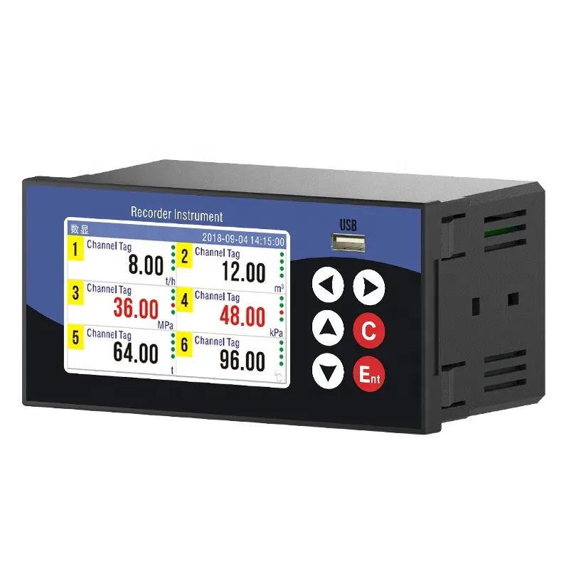 Hochgenauer Smart Data Recorder Temperatur und Druck PT100 4-20mA RS485 Datenlogger